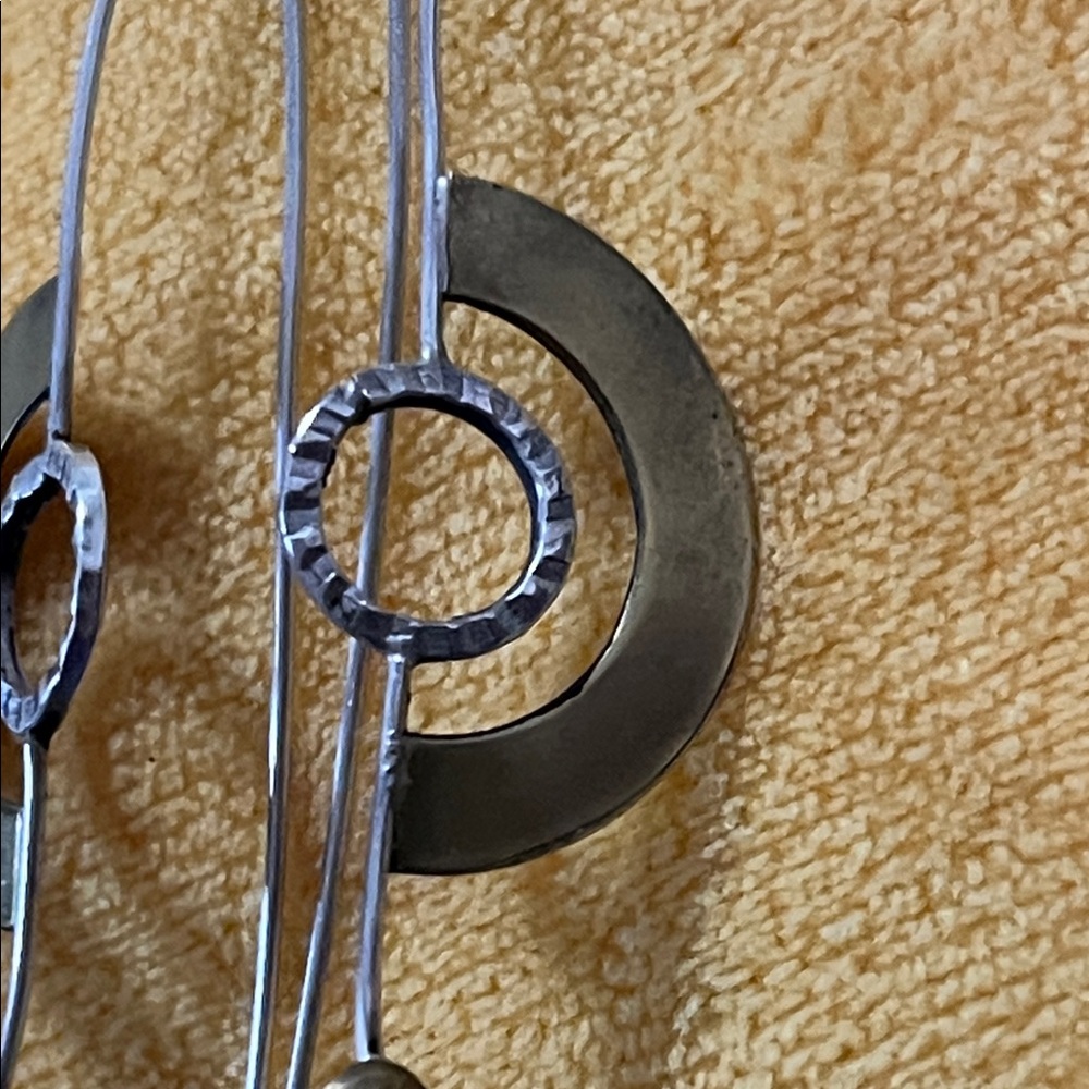 Elegant Silver Loop Earrings - image 2